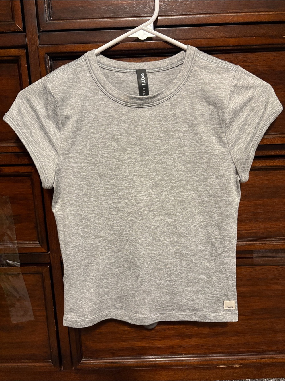 Vuori Heather Gray Short Sleeve Crew Tee